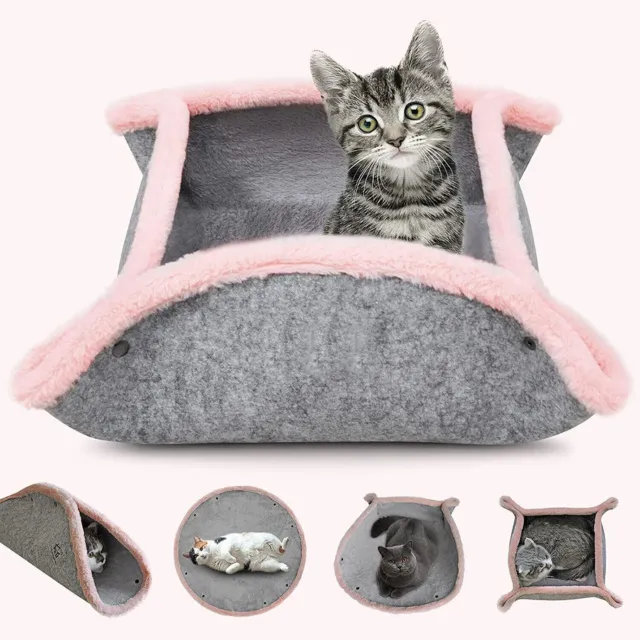 Creative Transformable Cat Cave Tent House Foldable Washable Bed For Small Puppy