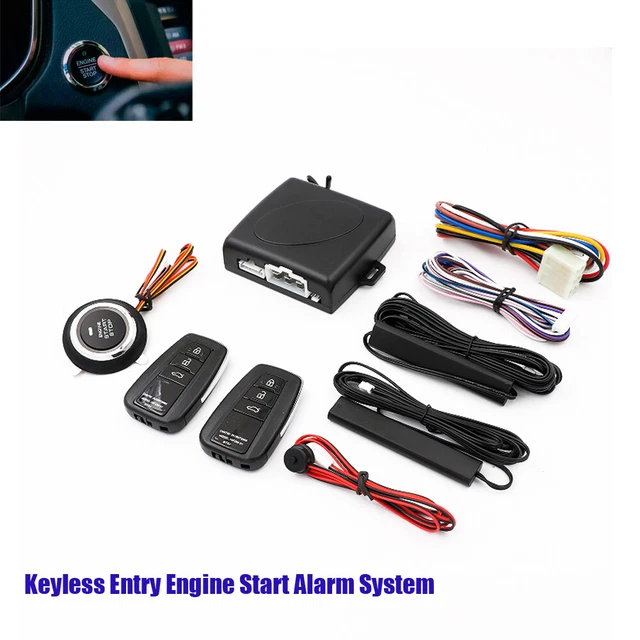 Keyless Entry Engine Start Alarm System Push Button Remote Starter Stop Durable