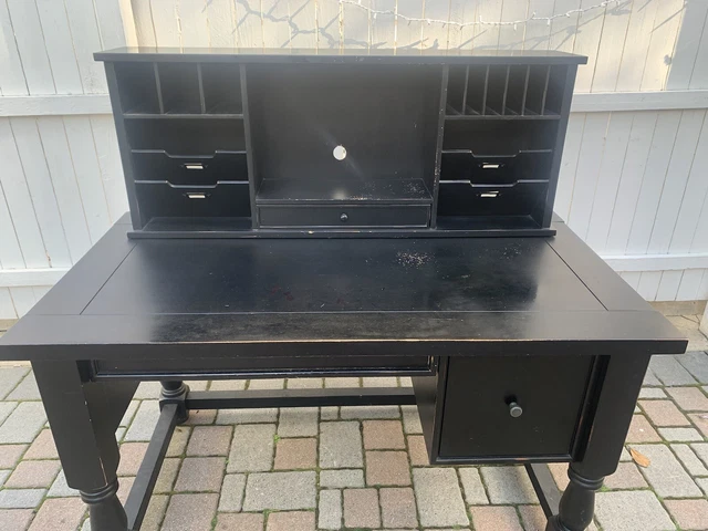 Pottery Barn desk with hutch