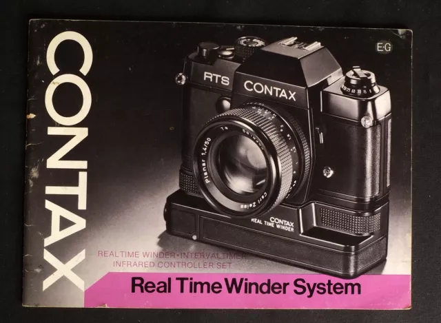 Original Contax Sistema Bobinador en Tiempo Real Manual de Usuario Edición 1976 - Excelente