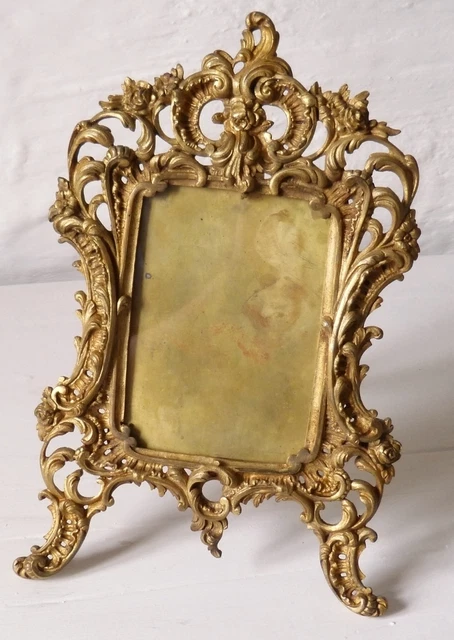 Cadre Rocaille En Bronze, Style Louis XV, époque XIX ème