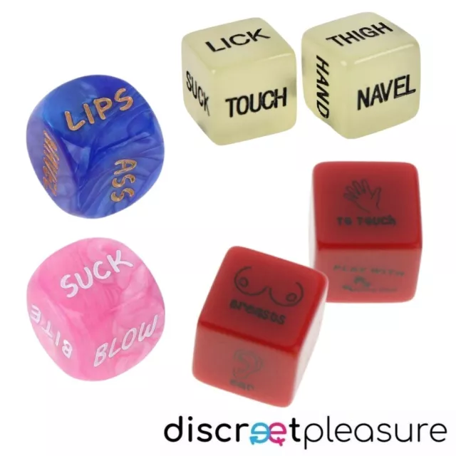 6 x Adult Love Dice Sex Position Foreplay Game Novelty Toy Couple Gift Glow Up