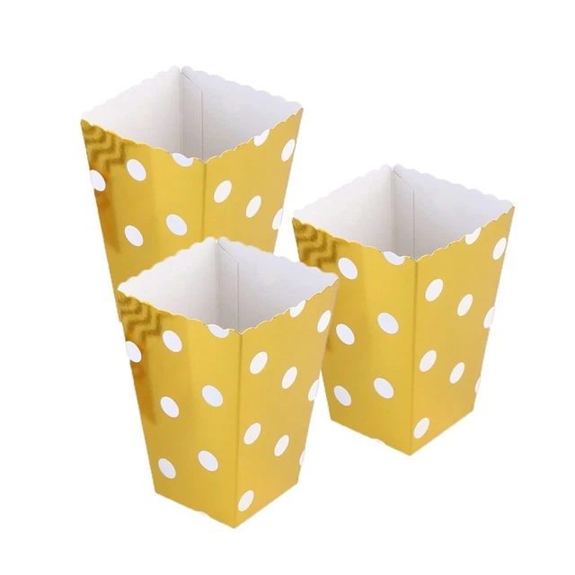 12 piezas cajas de palomitas de maíz contenedor cumpleaños baby showers boda fiesta favores suministro