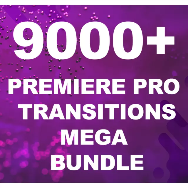 Mega paquete de más de 9000 transiciones de vídeo de Premiere Pro