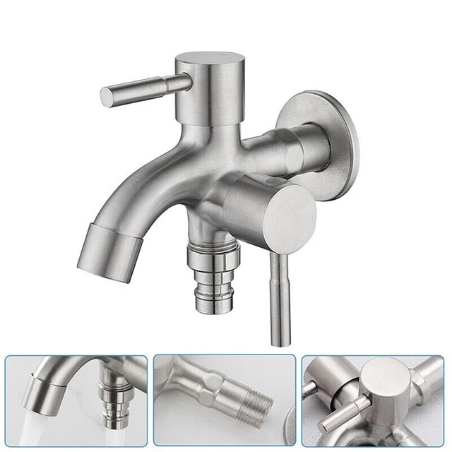 Robinet double sortie fiable pour machine à laver et extension de piscine vadro