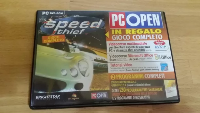 Gioco Pc Dvd Rom, "Speed Thief", Perfetto
