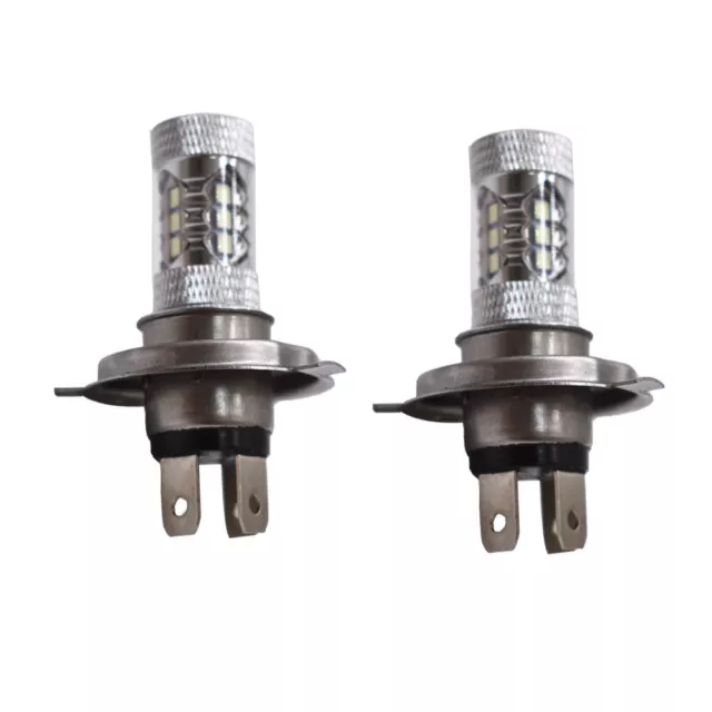 2Pcs ice Blue 9003 H4 LED Headlight Bulbs Kit High Low Beam Bright 8000LM 8000K