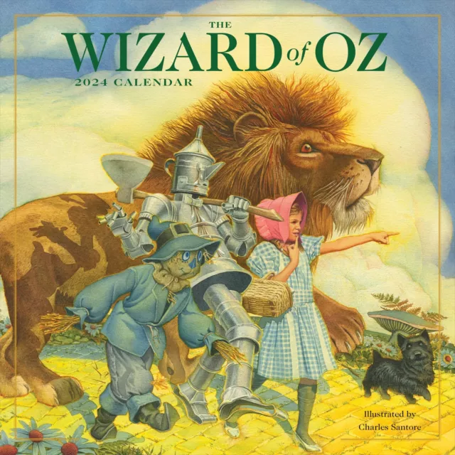 TF PUBLISHING 2024 Wizard of Oz Wall Calendar | Large Grids for Appointments and