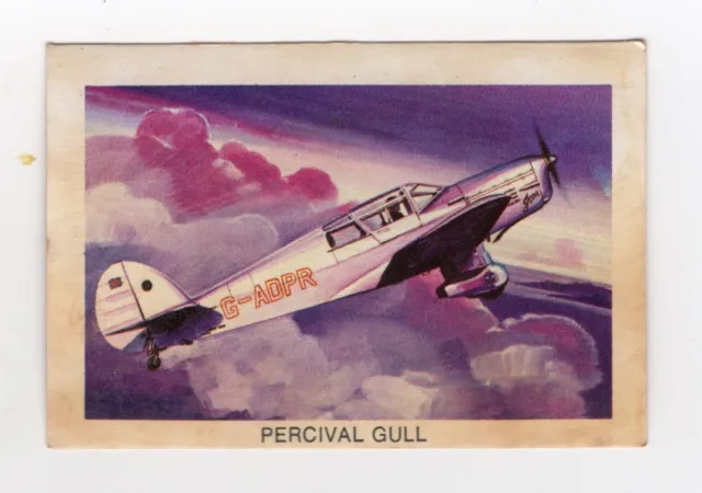 Bread Great Sunblest Air Race Cards #10 Percival Gull VI G-ADPR