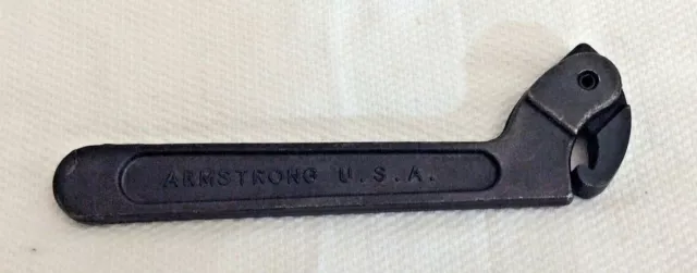 ARMSTRONG USA 34-357 Adjustable Hook Pin Spanner Wrench 1-1/4 - 3