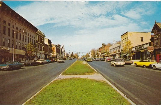 60's Downtown Street Scene-Main Street-CANANDAIGUA, New York