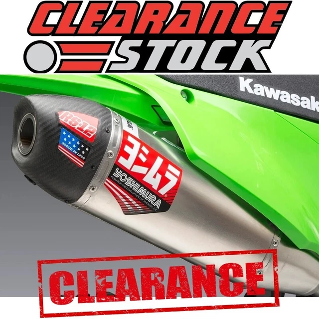 Kawasaki KX250F/X 2021-2024 YOSHIMURA RS-12 SS/Alluminio/Carbonio Impianto di scarico completo