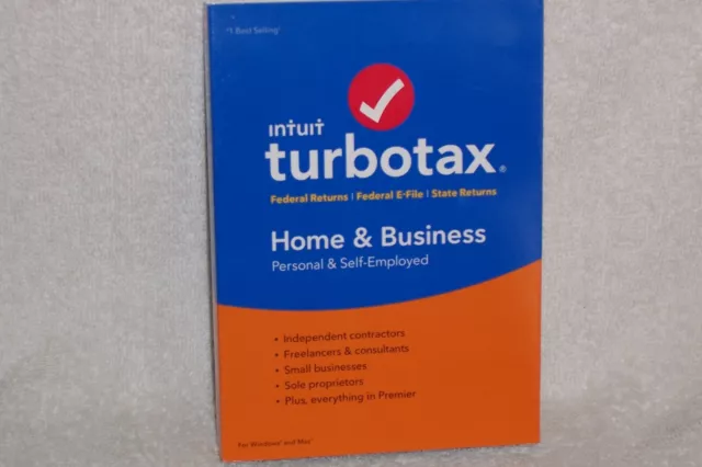 Turbotax Home & Business Personal & Self-Employed Windows & Mac 2018 USA CD NEW Turbotax Home & Business Personal & Self-Employed Windows & Mac 2018 USA CD NEW