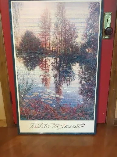 Large Vintage - Marcus Uzilevsky 1982 Twelve Gates Symphony 33.5x27.5  Framed Art