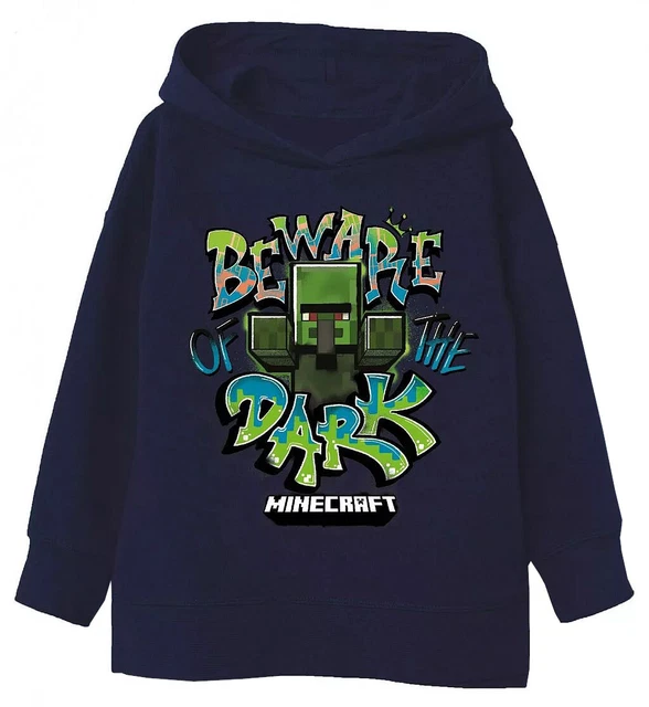 MINECRAFT Bambini Felpa con Cappuccio Giocatore Giovane Ragazza Tgl 116 - 152