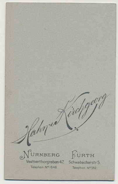 CDV Foto Nürnberg, Fürth - Damenportrait (T850) 2