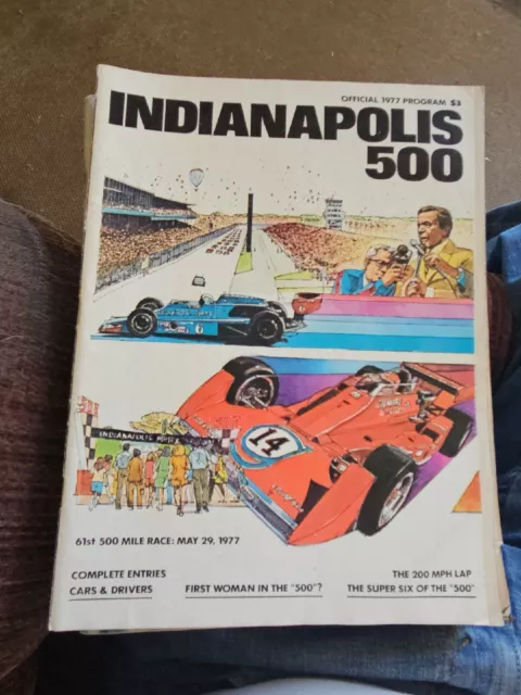 1977 INDIANAPOLIS MOTOR Speedway Indy 500 Program 61st Race Good $9.99 ...