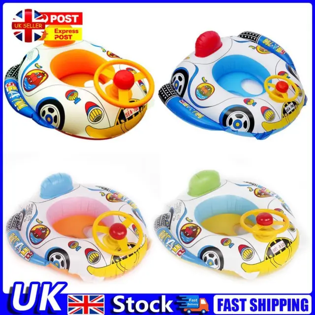 Cute Baby Inflatable Seat Swimming Ring Pool Aid Trainer Beach Float Boat UK