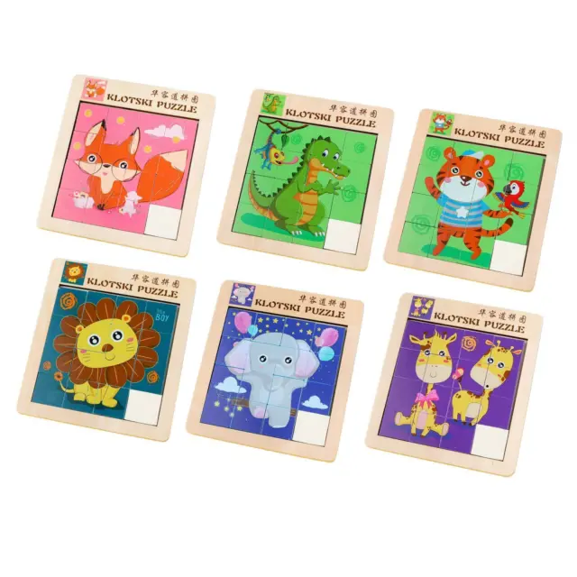 Number Slide Cartoon Animal Jigsaw Puzzle (1-15 Math Number) Number Puzzle Toy