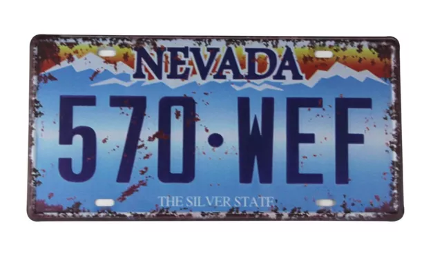 Nevada 570.WEF tin sign car plate art prints and posters