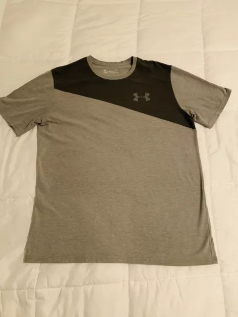 Mens Under Armour Heatgear Loose Size Large Grey