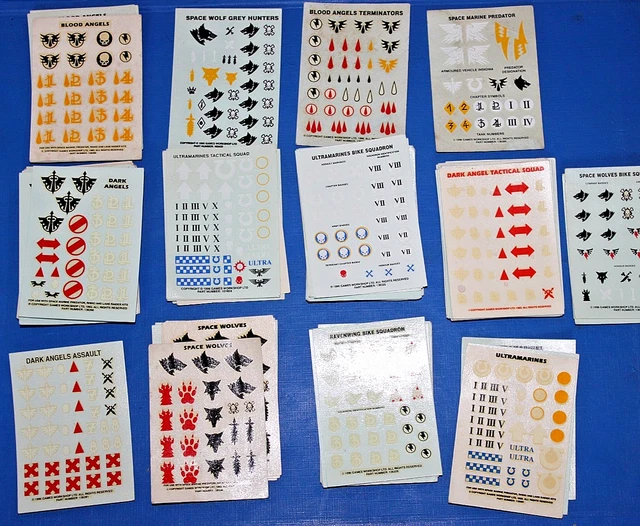 thumbnail image 2 of Games Workshop Horus Heresy 2 Space Wolves Transfer Sheets - Warhammer 40K Decals For Space Marines 2 of 3