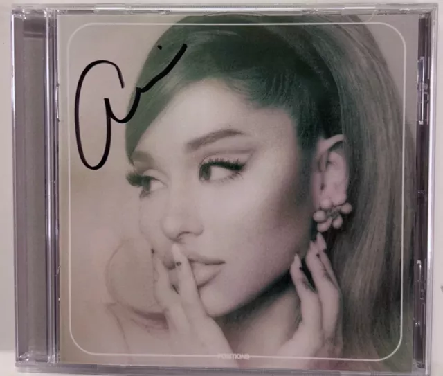 ARIANA GRANDE Signed Autograph "Positions" CD Cover JSA COA