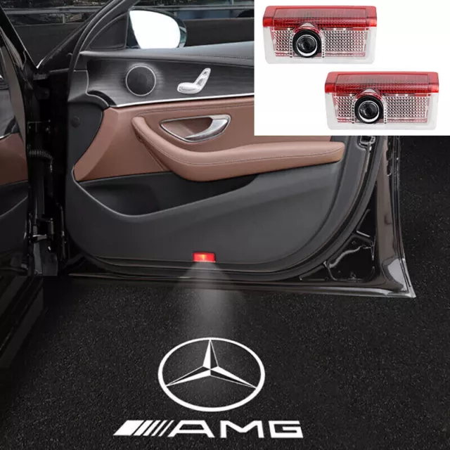 2-4 Stk. Für Mercedes-Benz Led Beleuchtung Amg Projektor Laser Symbol Türlicht