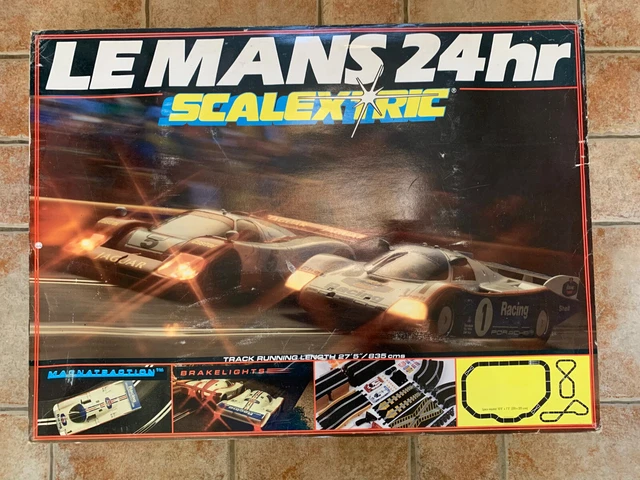SCALEXTRIC C742 LE Mans 24hr Set With 4 Cars And Cassette