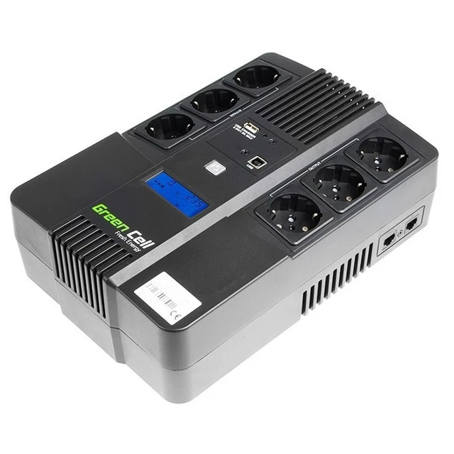 GreenCell AIO600 Gruppo Di Continuità UPS 800VA 480W 6 Schuko (Ricondizionato)