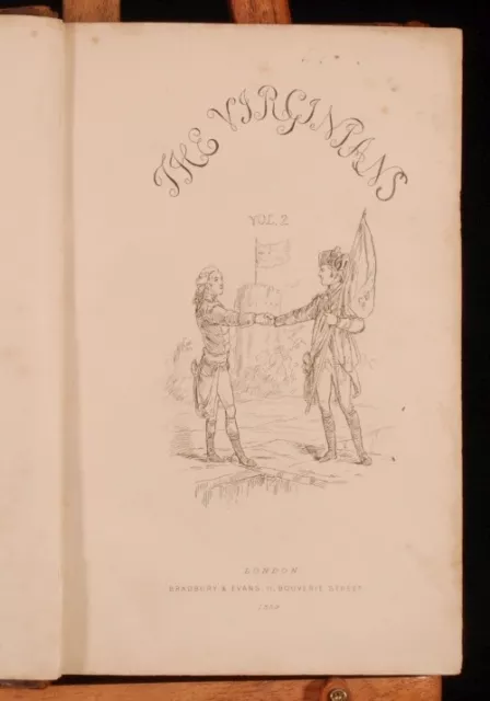 1858-59 2vols THACKERAY The Virginians FIRST ISSUE