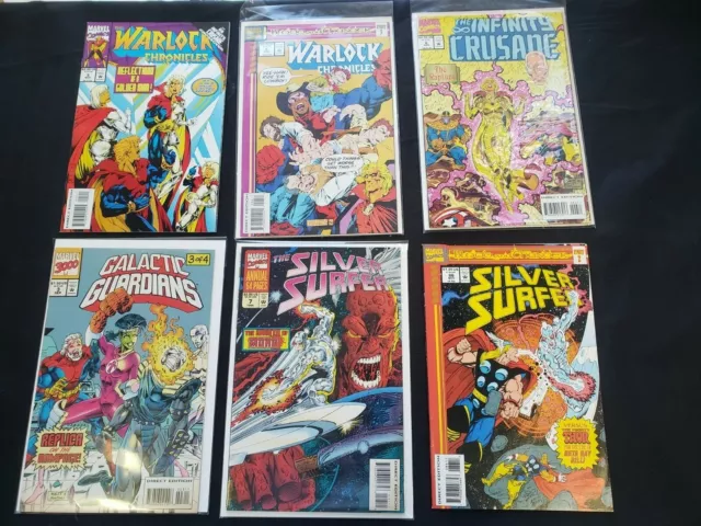 Misc Marvel Cosmic Comics 6Pc (Vf) Silver Surfer Vs Thor 1993-94