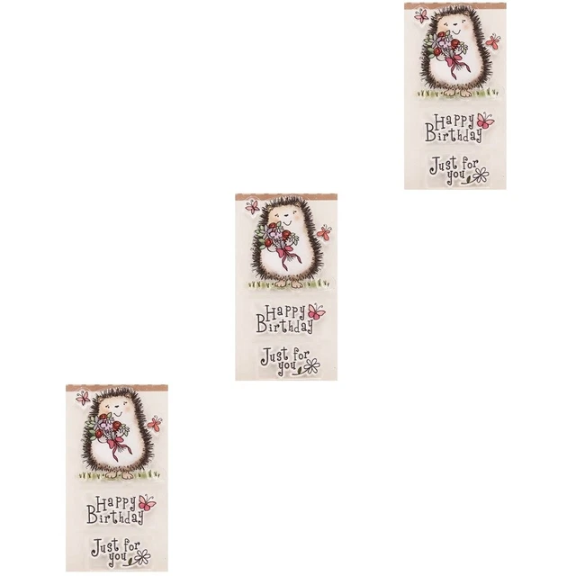 3 stücke klare stempel transparent dichtstempel für diy scrapbooking handwerk fo