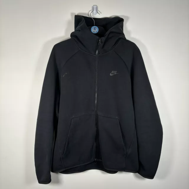 NIKE Sportswear Tech Fleece Windrunner Full Zip Hoodie Black - Large
