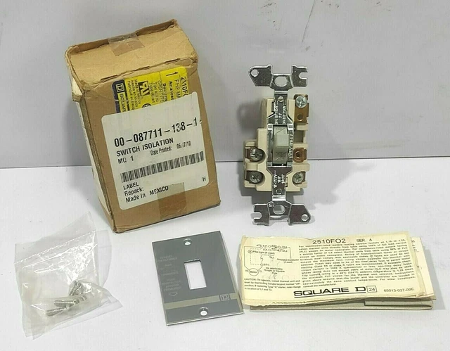 Square D 2510FO2 Fhp Manuale Starter Hobart 00-087711-138-1