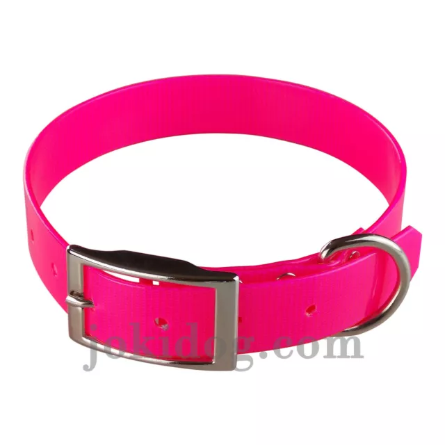 collier biothane® gold 25 mm x 55 cm rose - jokidog