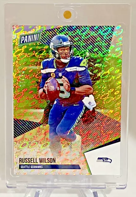 Russell Wilson 2021 Panini The National DISKETTES 08/25 Refractor Gem Mint SSP