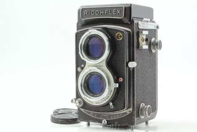 [Exc+5] Ricoh Ricohflex New Dia 6x6 TLR Camera Rikenon 8cm F3.5 Lens From JAPAN