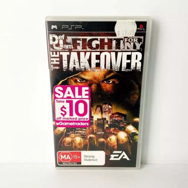 Def Jam Fight For NY Takeover PSP ARTWORK ONLY Authentic NO GAME