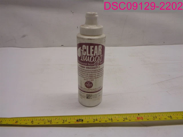 QTY=32oz (4 x 8oz); Clear Image Ultrasound Scanning Gel EXP. 2026-10-11