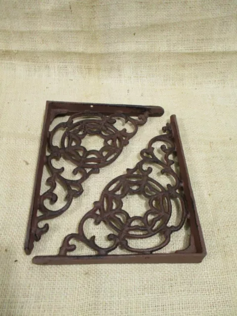 2 Shelf Brackets Spider Shelf Decor Spider Web Shelving Corbels Rustic Braces 3
