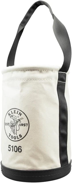 5106 Storage Bucket, Canvas Tool Bucket, 9-Inch Diameter, 14-Inch Height, No. 6