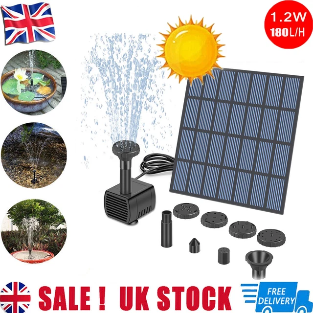 DC12/24V 3W Solar Water Pump – Submersible For Aquarium, Fountain, Pond, Tea Set