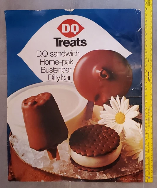 Dairy Queen Poster, Vintage 1969, Daisy