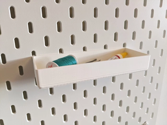 SHALLOW TRAY IKEA Skadis Peg Board Storage Container Box Holder Tools ...