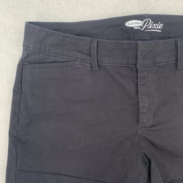 Old Navy The Pixie Womens Stretch Hook And Eye Shorts Black Size 8 Regular