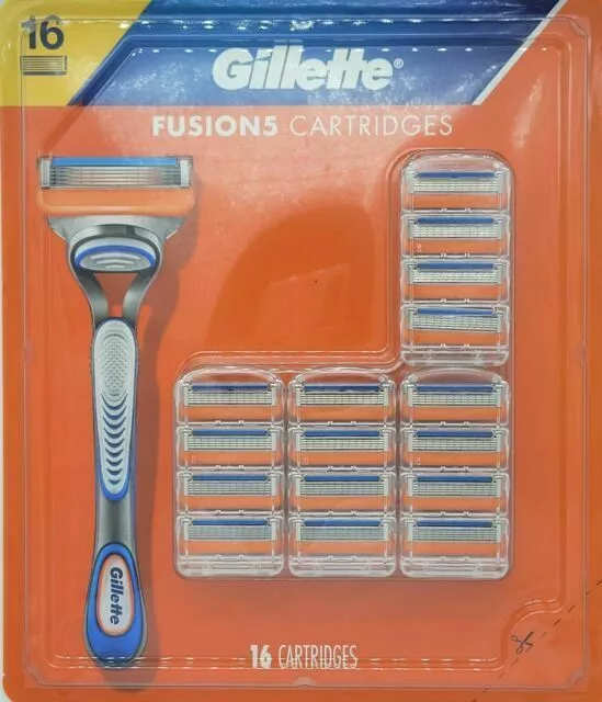 Gillette Fusion Power Razor Blades, 16 Cartridges (Bulk Packaging)