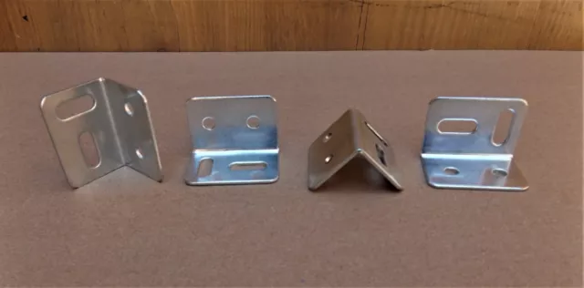 Stretcher Plates/Angled Brackets Bright Zinc Plated 27 x 25 x 38mm -1.2mm thick