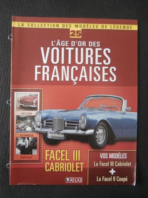 Starter N7 Provence Facel III Cabriolet Bleue – 1/43 Résine, Occasion Très Bon état (manque Essuie-glace)