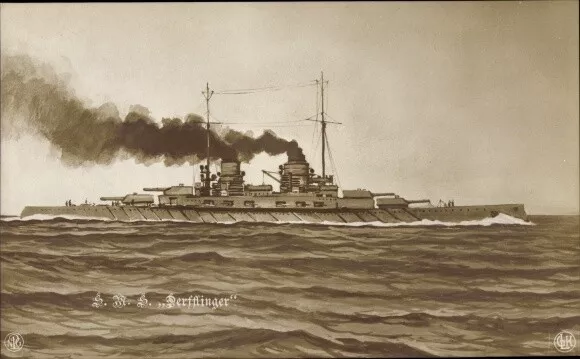 Ak Deutsches Kriegsschiff, SMS Derfflinger, Großer Kreuzer,... - 10726611